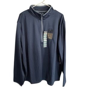 NWT- Realtree men’s 1/4 zip pullover fleece, size 2XL only blue left